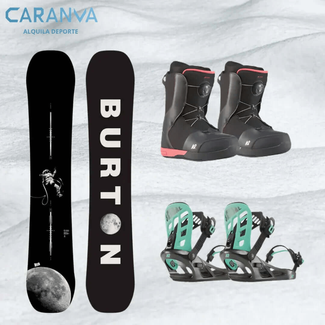Snowboardverleih in Candanchú: Board und Schuhe