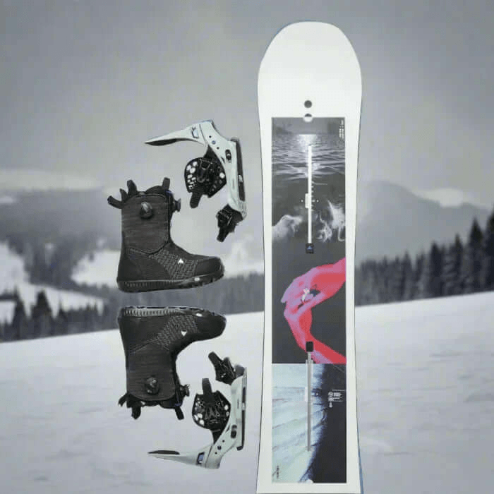 Snowboardverleih in Cerro Catedral - Bariloche: Board und Schuhe